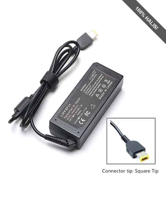 OEM Lenovo 65W Laptop Charger – 20V 3.25A Square Tip, For ThinkPad & IdeaPad, 1-Year Warranty