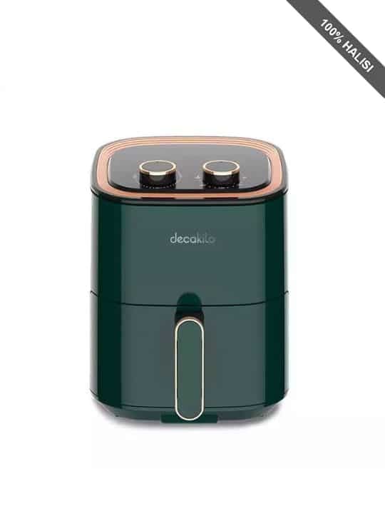 Decakila 3.5L Air Fryer 1400W Stainless Steel Single Coat Non Stick Pot Automatically Shuts Off, Model KEEC036V