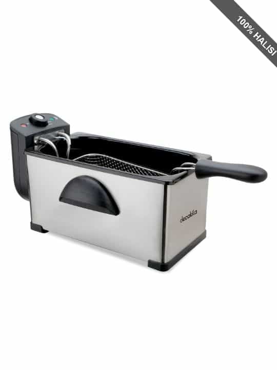 Decakila 3L Deep Fryer Stainless Steel Heating Element Oil Fryer, Model KEEC056M