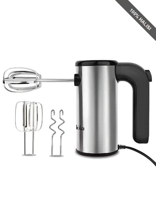 Decakila 200W 5 Speed Silver With Individual Eject Button Hand Mixer KEMX009M