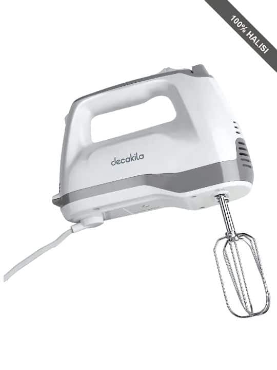 Decakila 250W 6 Speed + Turbo 2 Attachments With Speed Control Knead Hand Mixer KEMX011W