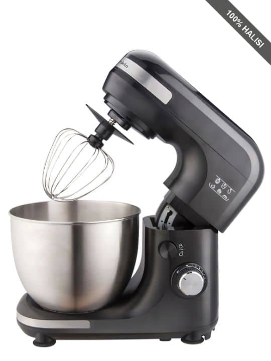 Decakila 600W 5L 7 Speeds 3 Attachments Lift-able Head Mixer With Stainless Steel Decoration Ring Stand Mixer KEMX003B