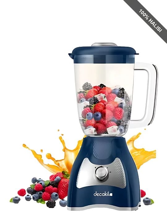 Decakila 1.5L Jug 2 Speed With Pulse SS Blade Mixer 4-Bladed Blender, KEJB043L