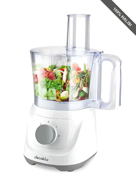 Decakila 6-1 Capacity 1.5L Includes Willow Orange Cutter Food Processor 400W, KEMG023W