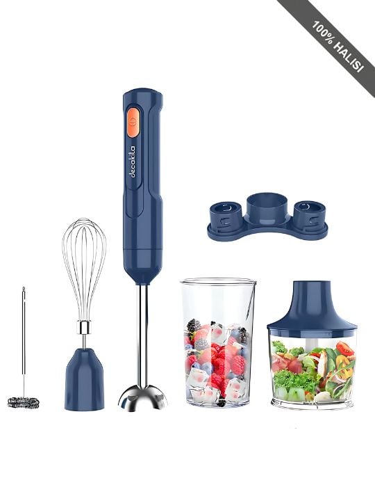 Decakila 5 in1 Multifunction 60W Chopper Bowl Cordless Hand Blender, KMJB042L
