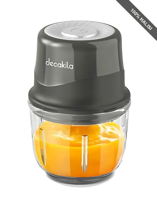 Decakila 1500mAh Cordless 30W Battery Operated 0.3L 3 SS Blades Mini Chopper, KMMG008G