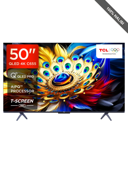 TCL 4K QLED UHD Google TV, 144Hz Game Accelerator, Dolby Vision and Atmos, HDR10 - C655