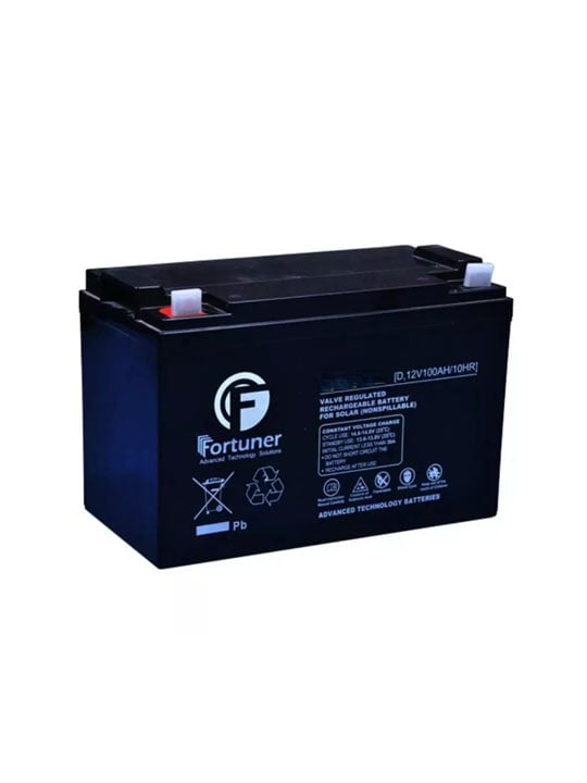 Fortuner Deep Cycle Solar Battery, 12V/7Ah AGM, VRLA Maintenance-Free - FR12-7D