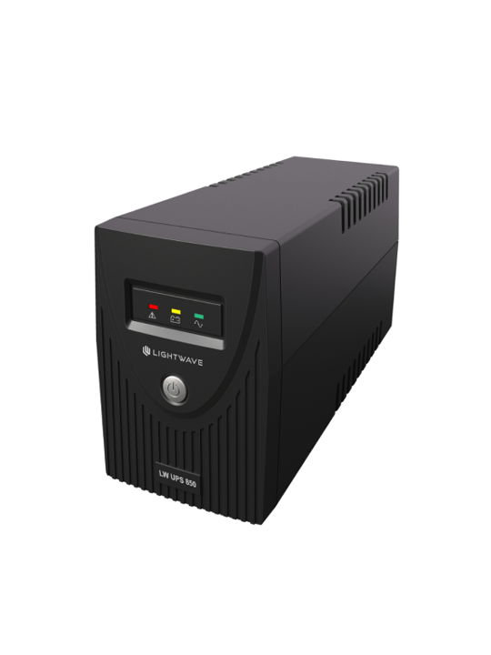 Lightwave Line Interactive 850VA Offline UPS with AVR, Battery Backup, 3-Pin Outlet – LW 850VA