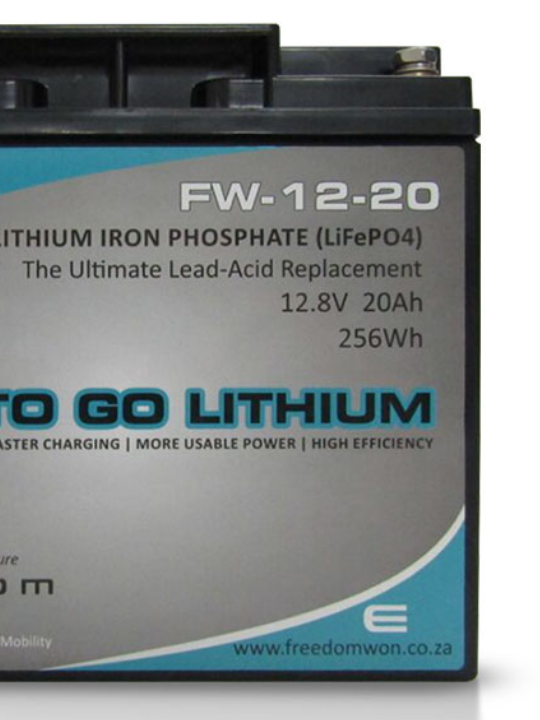 Freedom Won - Auxillary FW12 Range - 1.28kWh, 2.56kWh, 7.96Wh 12.8V LifePO4 Battery - Image 5